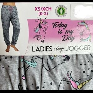 NWT Women's Unicorn Pajama Pants W/ Tie XS